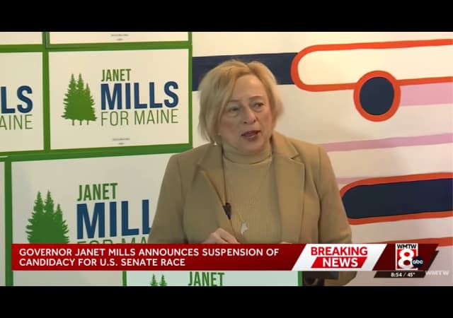 Maine Gov. Janet Mills Drops Out of Senate Democratic Primary