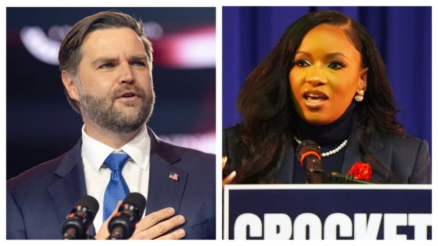 Crockett fires back at Vance over 'street girl persona' attack at Turning Point USA conference