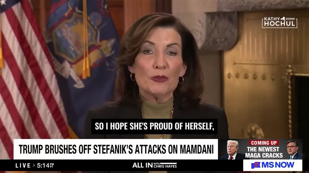 NY Gov Hochul Goes There: Elise Stefanik Is 'Full Of Shit'
