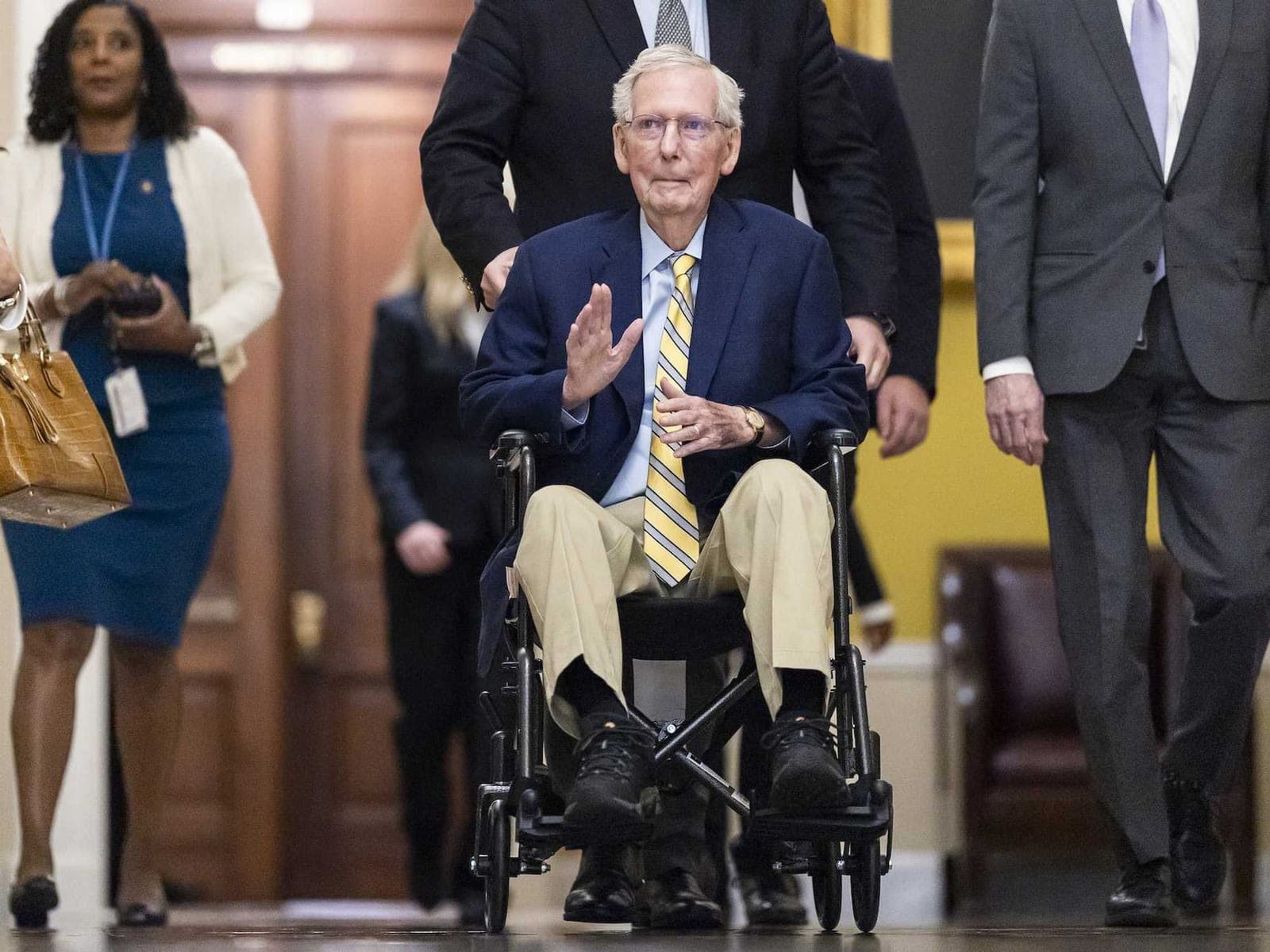 He's alive! Mitch McConnell spotted at the Capitol
