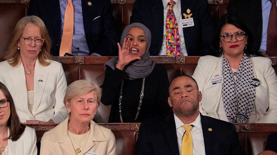 'You have killed Americans!': Rep. Ilhan Omar shouts at Trump after he baits Dems on immigration