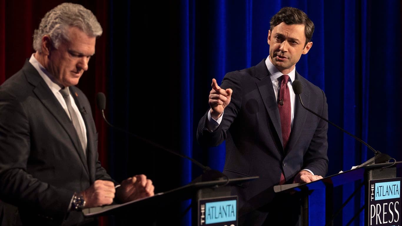 Ossoff rejects 2028 buzz amid bruising night of Senate debates
