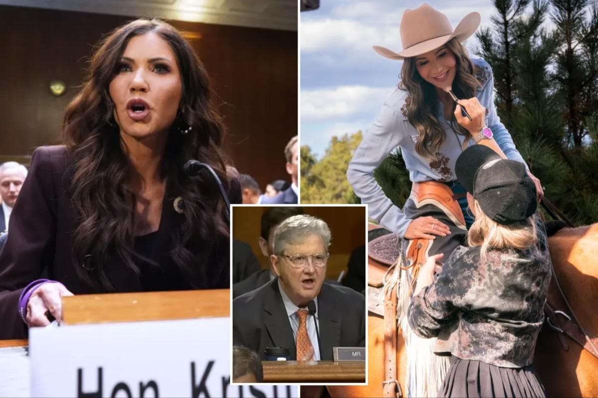 Kristi Noem was 'dead as fried chicken' after congressional hearing, Sen. John Kennedy reveals