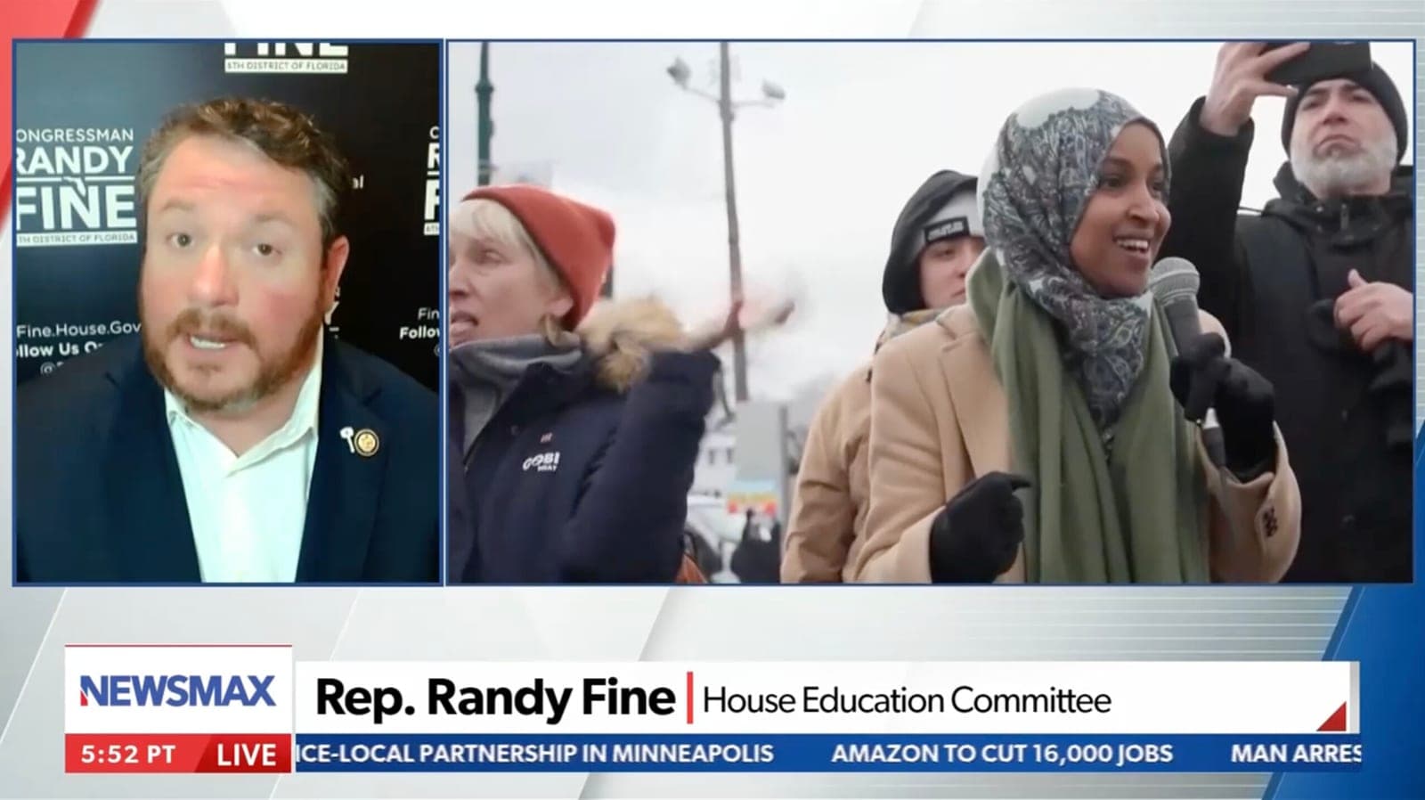 Randy Fine Blames Ilhan Omar for Town Hall Attack