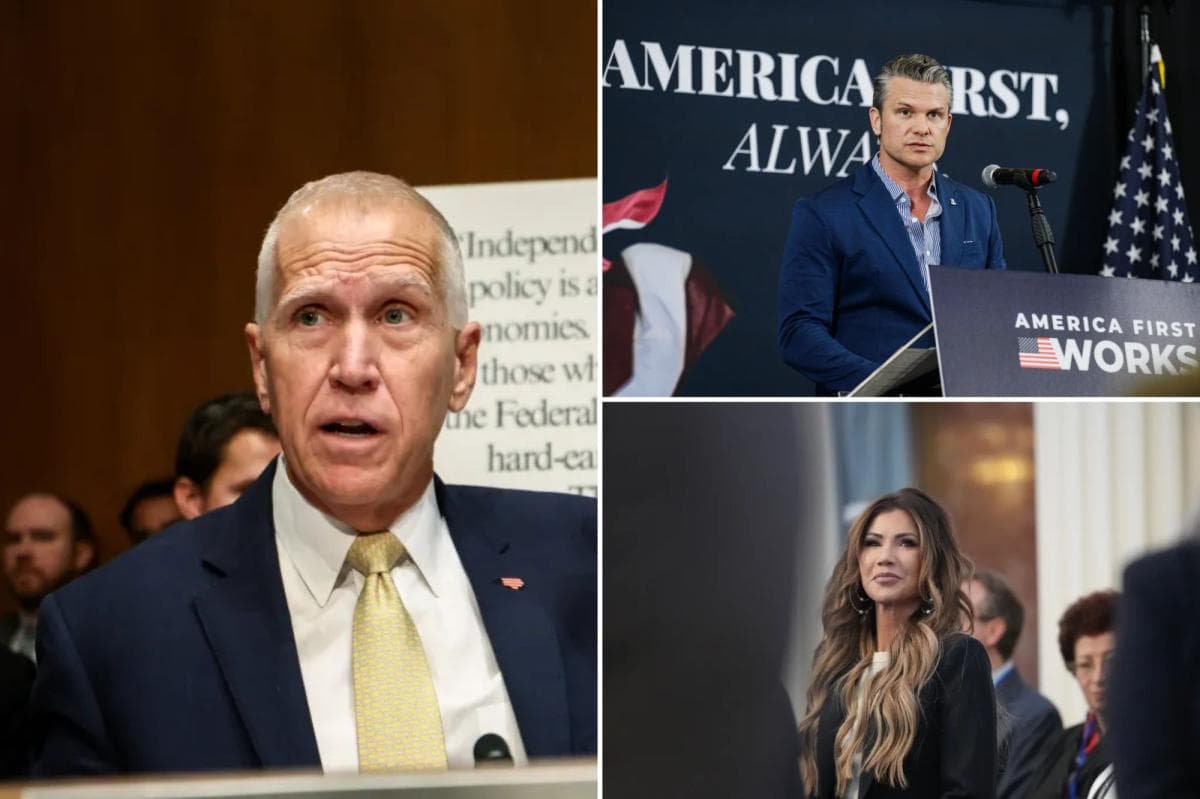 GOP Sen. Tillis flames Hegseth: Makes 'Kristi Noem look like a five-star recruit'
