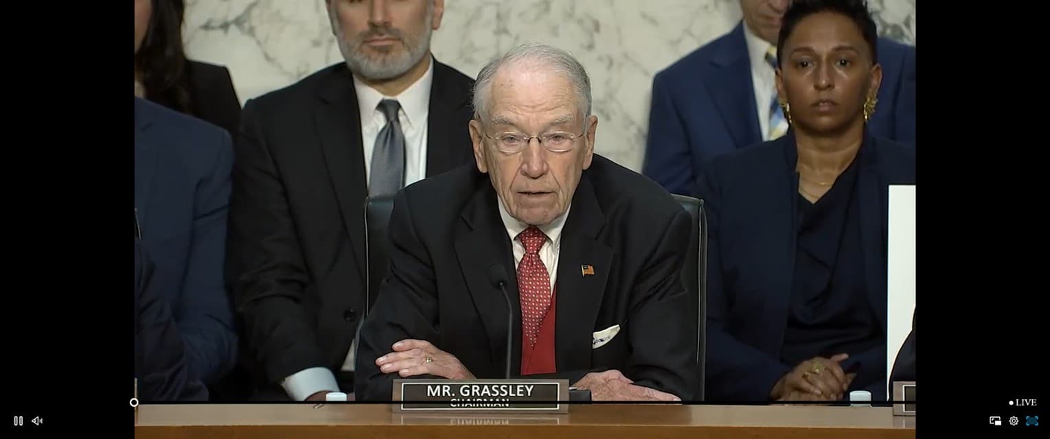 Senator Grassley backs Trump actions in Venezuela, ICE raid in Twin Cities