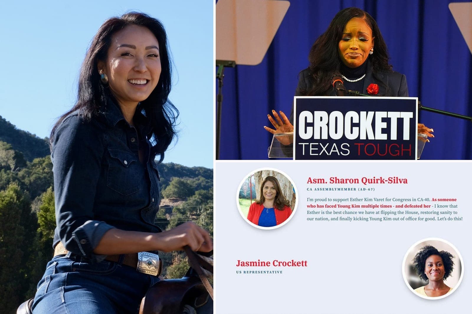 Democratic candidate Esther Kim Varet uses wrong photo to tout Jasmine Crockett's endorsement