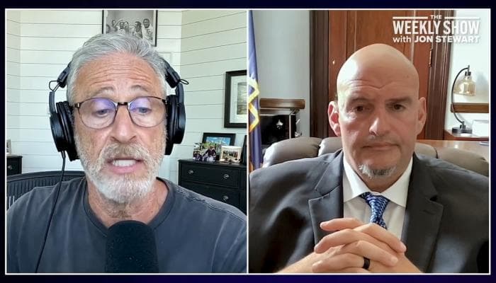 Stewart Likens Fetterman Interview To 'Traumatizing' Movie For Defense of Israel