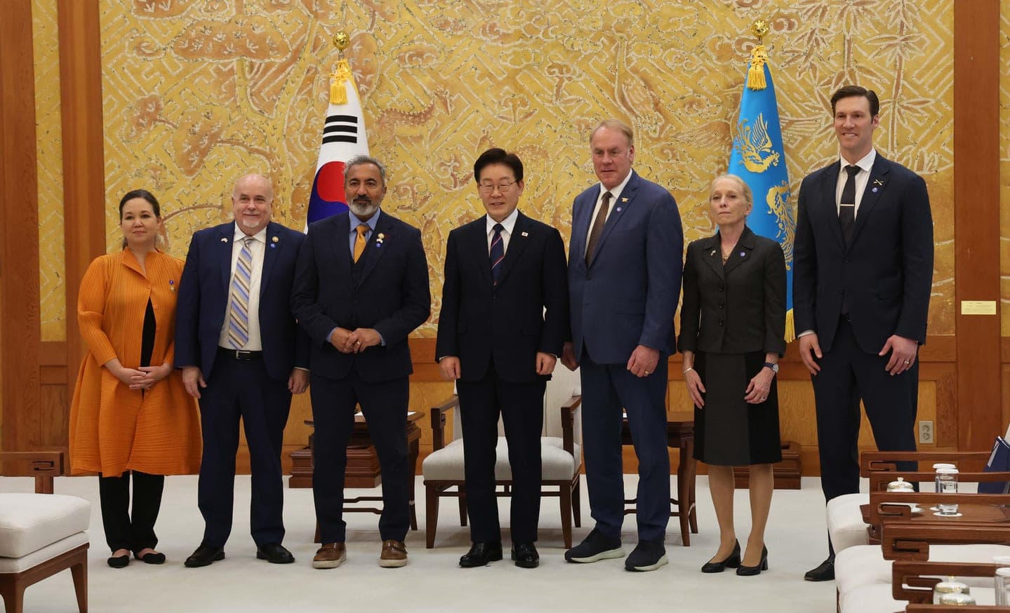 Lee and U.S. lawmakers discuss Middle East conflict, Korean investments
