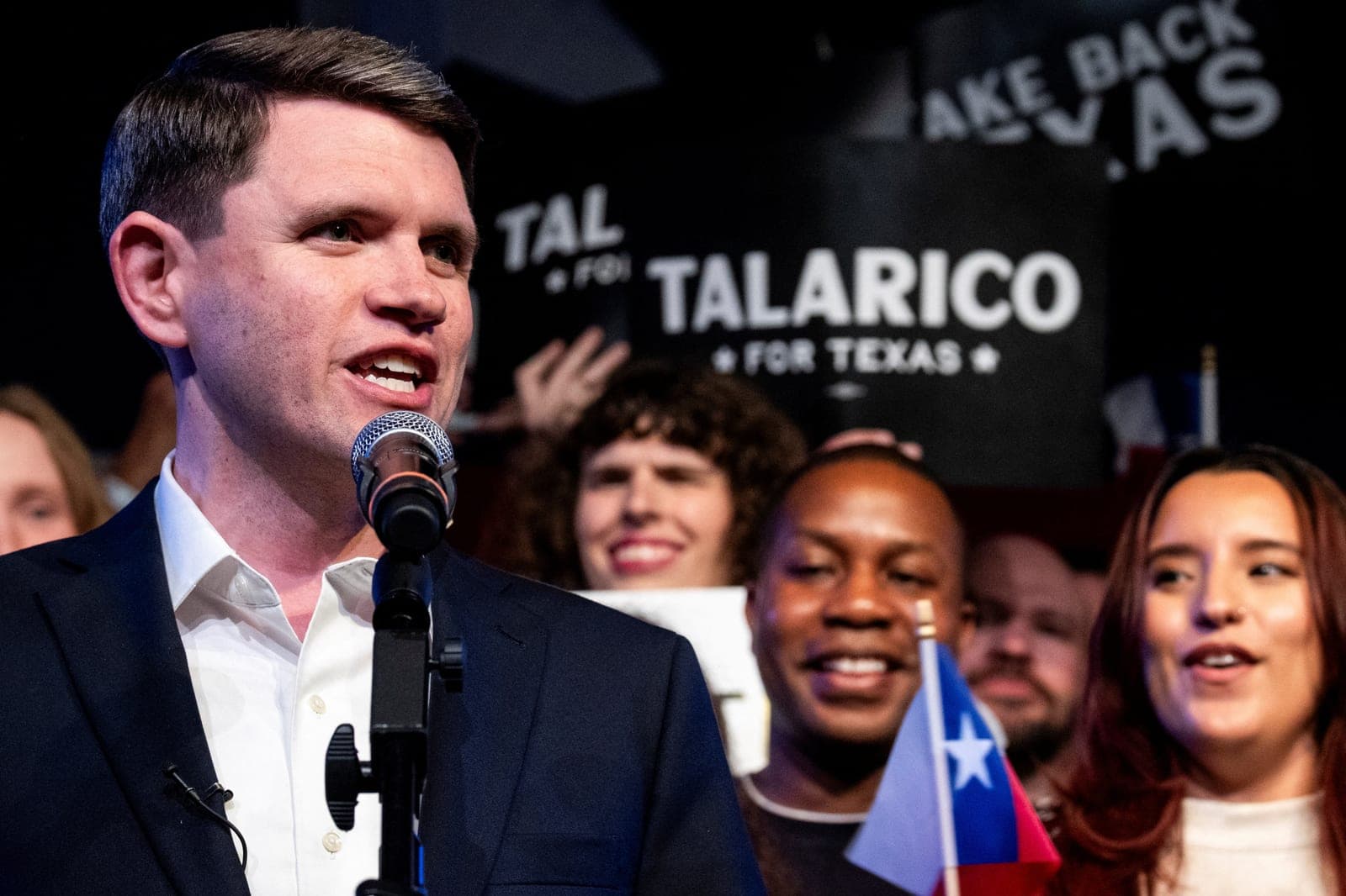James Talarico holds slim lead against Jasmine Crockett in Democratic primary for U.S. Senate