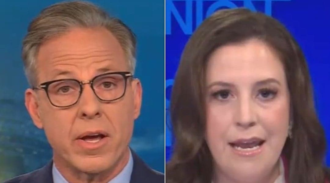 CNN's Jake Tapper Puts Elise Stefanik On Blast For Defending Trump's 'Call For Genocide'