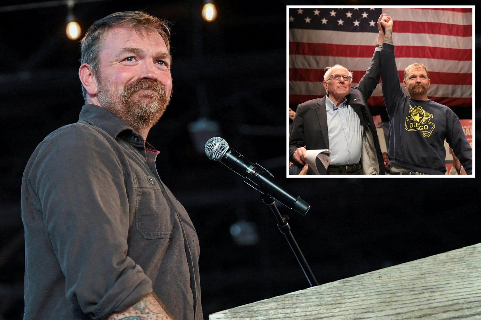 Lefty Senate candidate Graham Platner makes unthinkable gaffe, flubs Bernie Sanders' name twice in fiery 'Fight the Oligarchy' rally