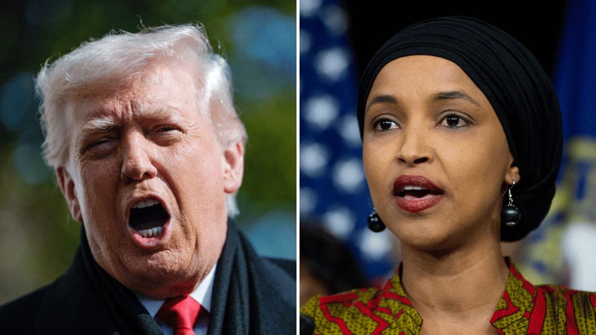 Trump Insults Ilhan Omar After Congresswoman is Attacked at Town Hall