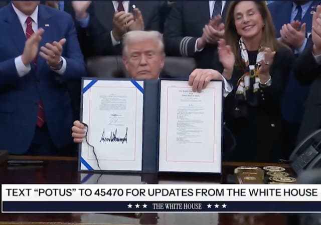 Trump Signs Bill to End the Schumer Shutdown