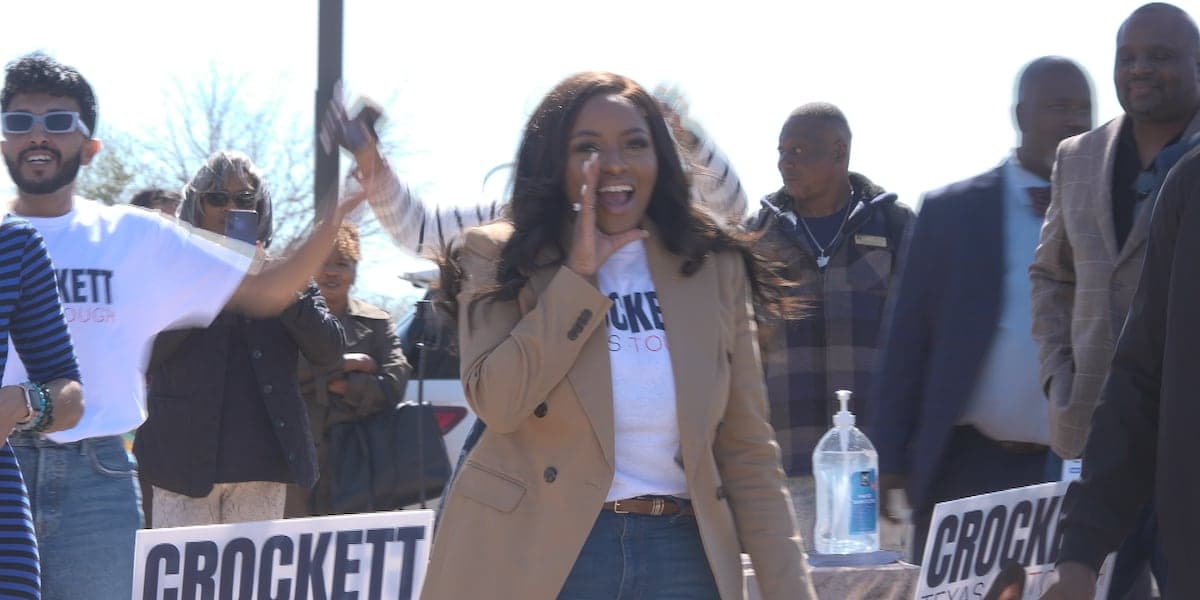 Congresswoman Jasmine Crockett campaigns for U.S. Senate seat in Killeen, Texas