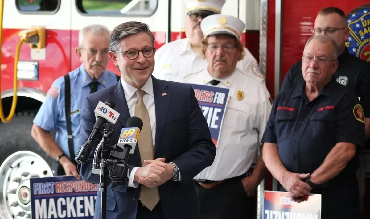 Speaker Mike Johnson Stumps In PA-07 and PA-08 For GOP Candidates
