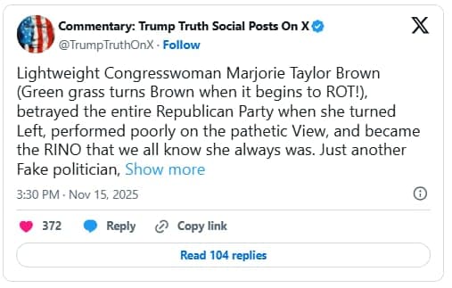 Trump Turns on MTG as MAGA Implosion Continues