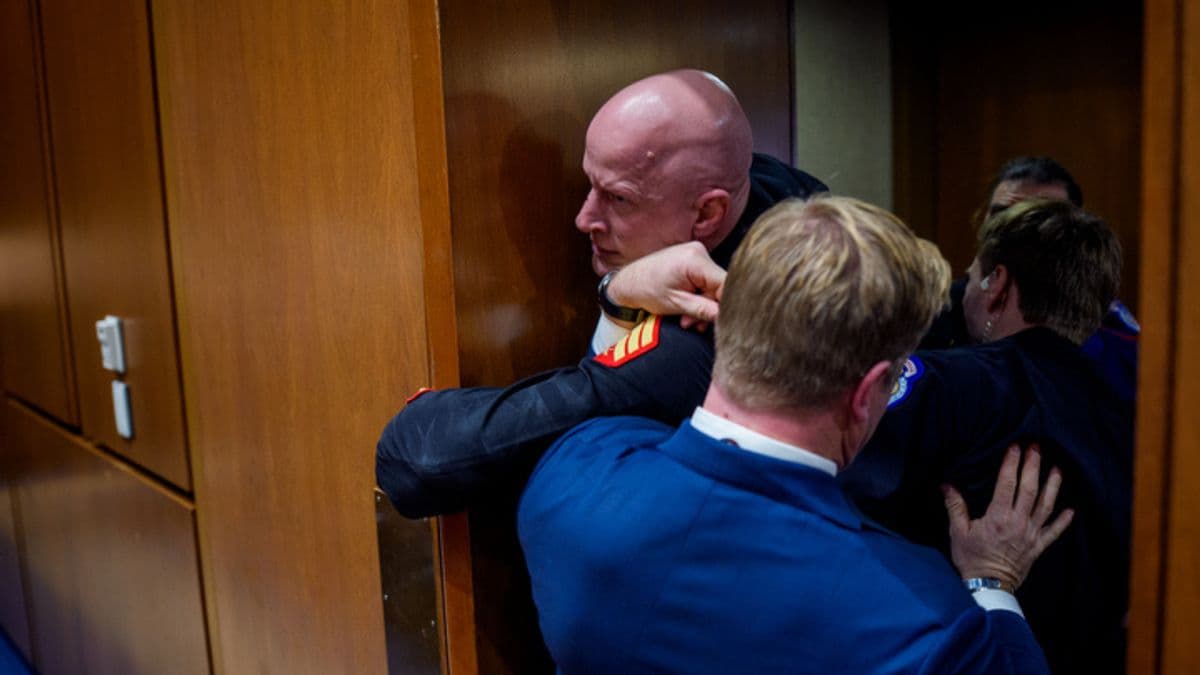 Fact Check: Protesting veteran Brian McGinnis suffered broken arm in struggle with Sen. Sheehy, police