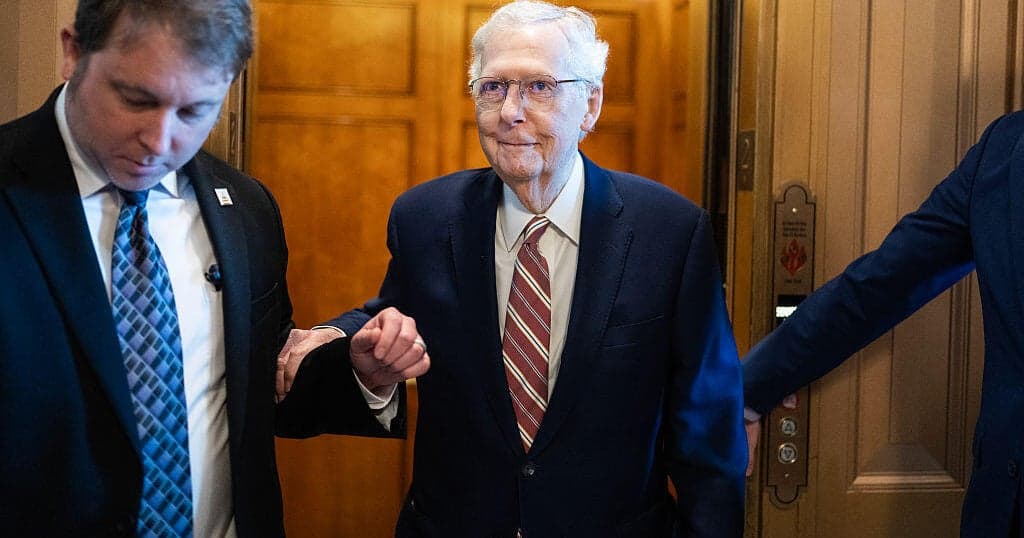 Sen. Mitch McConnell hospitalized with "flu-like symptoms"