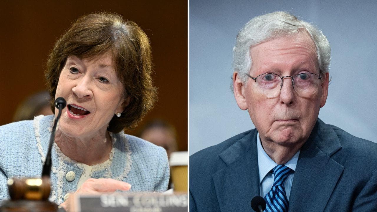 Susan Collins Defends Mitch McConnell Amid Health Mystery